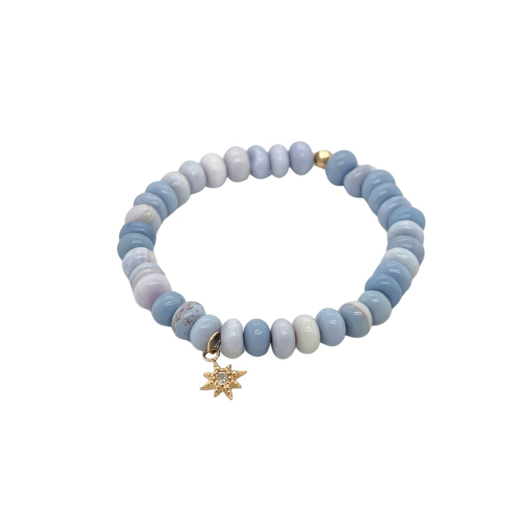 Bohème Lavender Opal Rondelle Bracelet