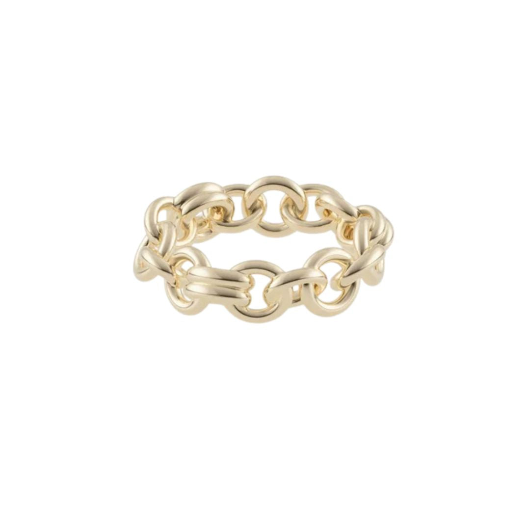 Large Fused Serpens Ring in Yellow Gold