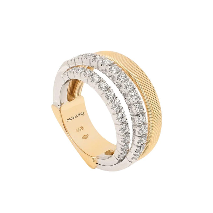 Masai 4-Strand Diamond Coil Ring in Yellow Gold