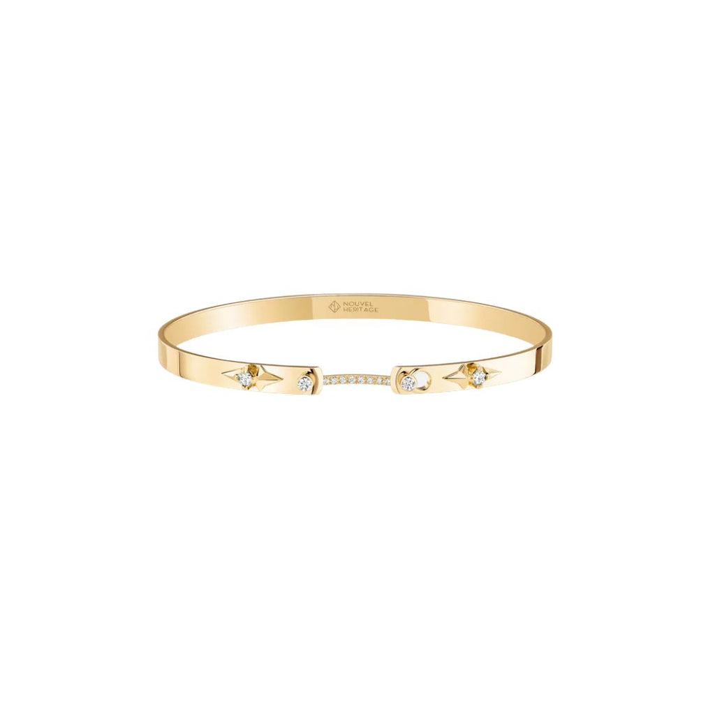 Reverie Mood Bangle in Yellow Gold