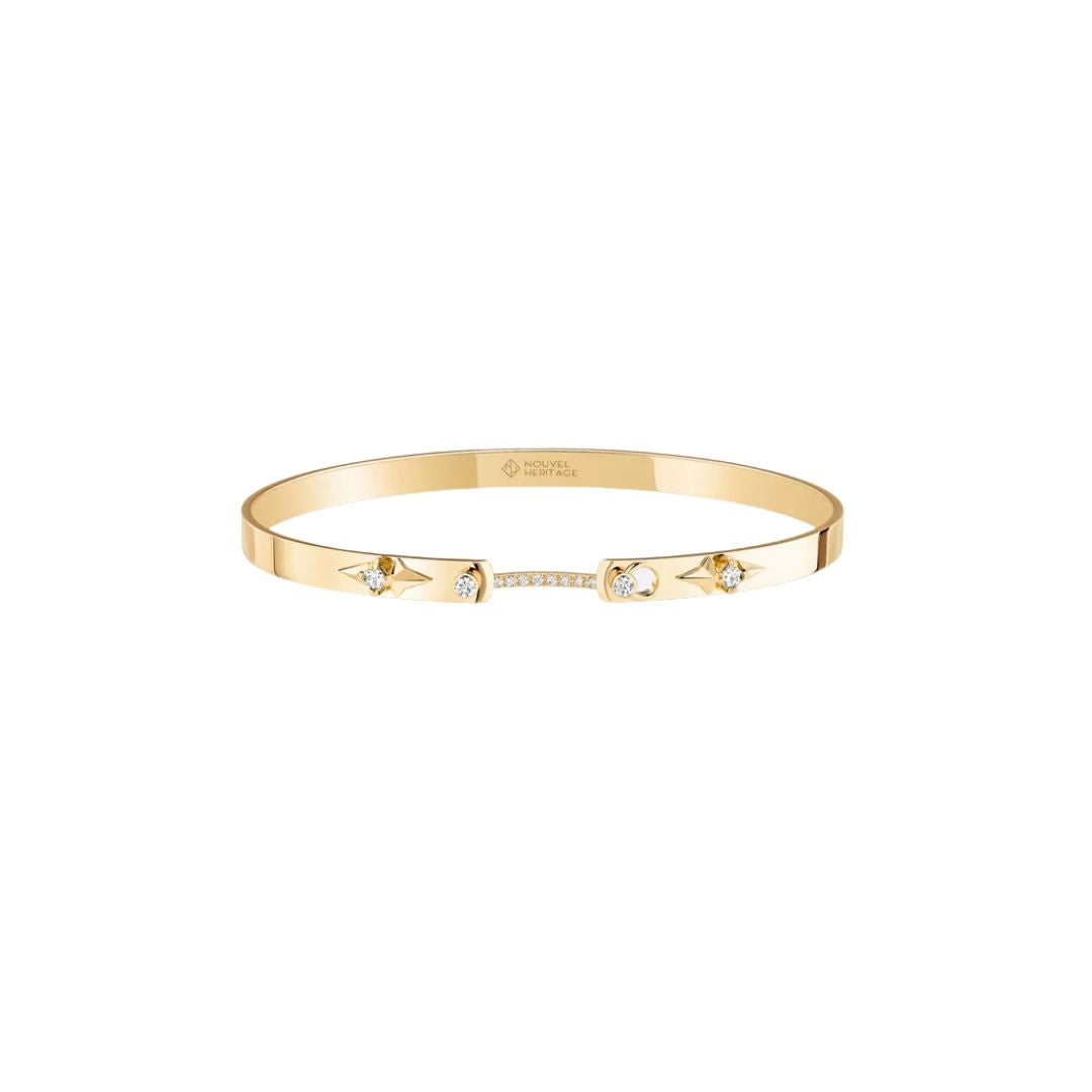 Reverie Mood Bangle in Yellow Gold