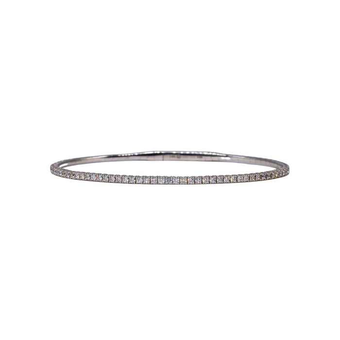 Diamond Flexible Bracelet in White Gold