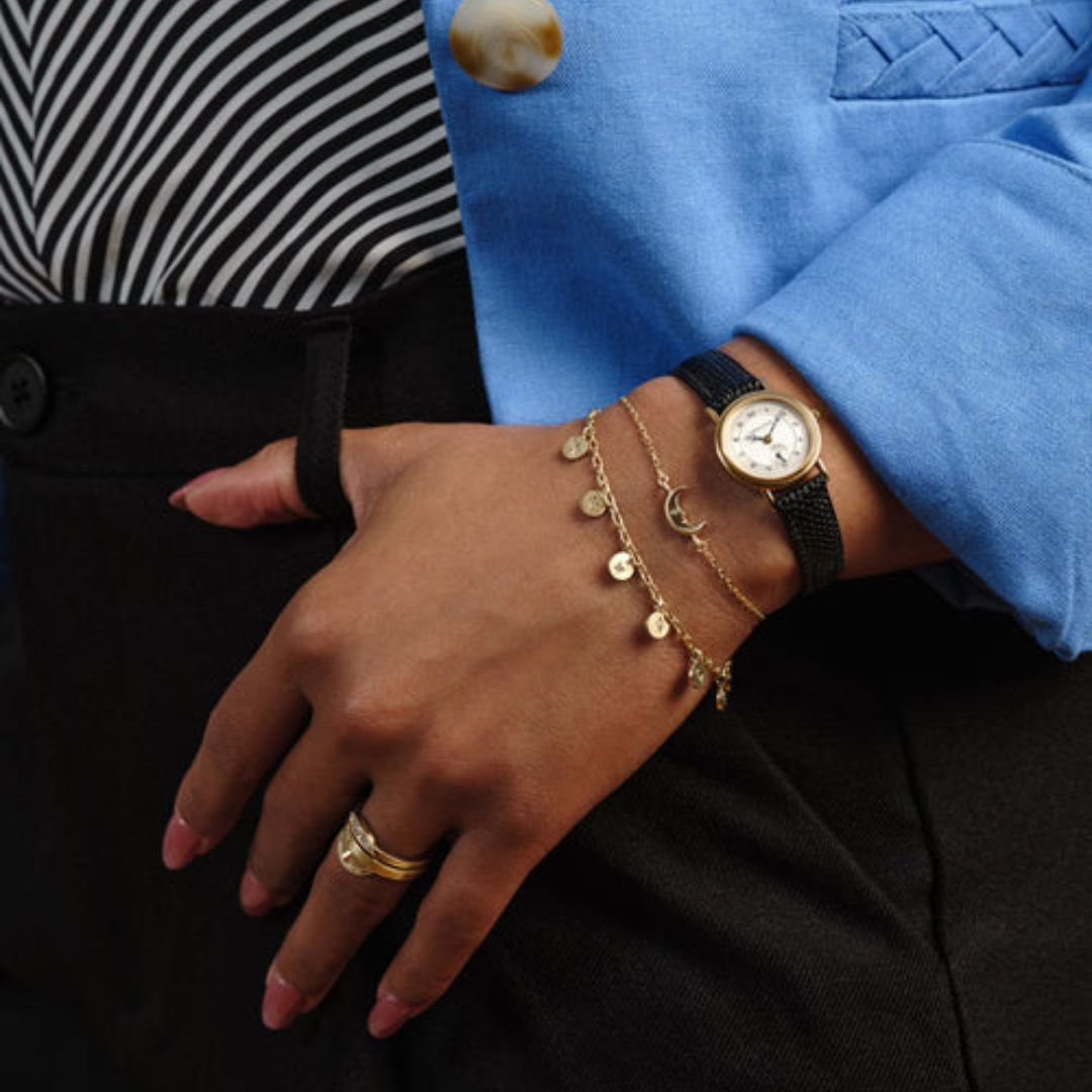 Moon Amulet Bracelet in Sterling Silver