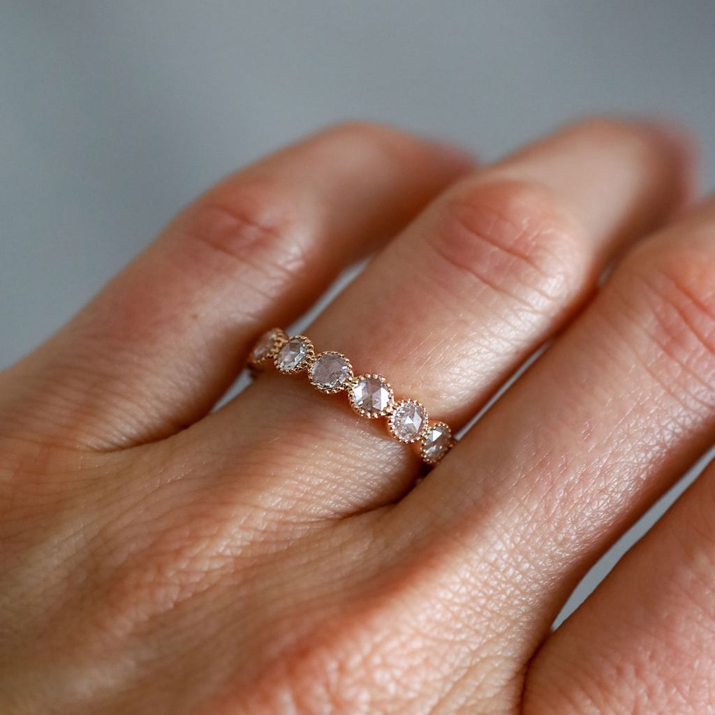 Grace Diamond Band in Rose Gold