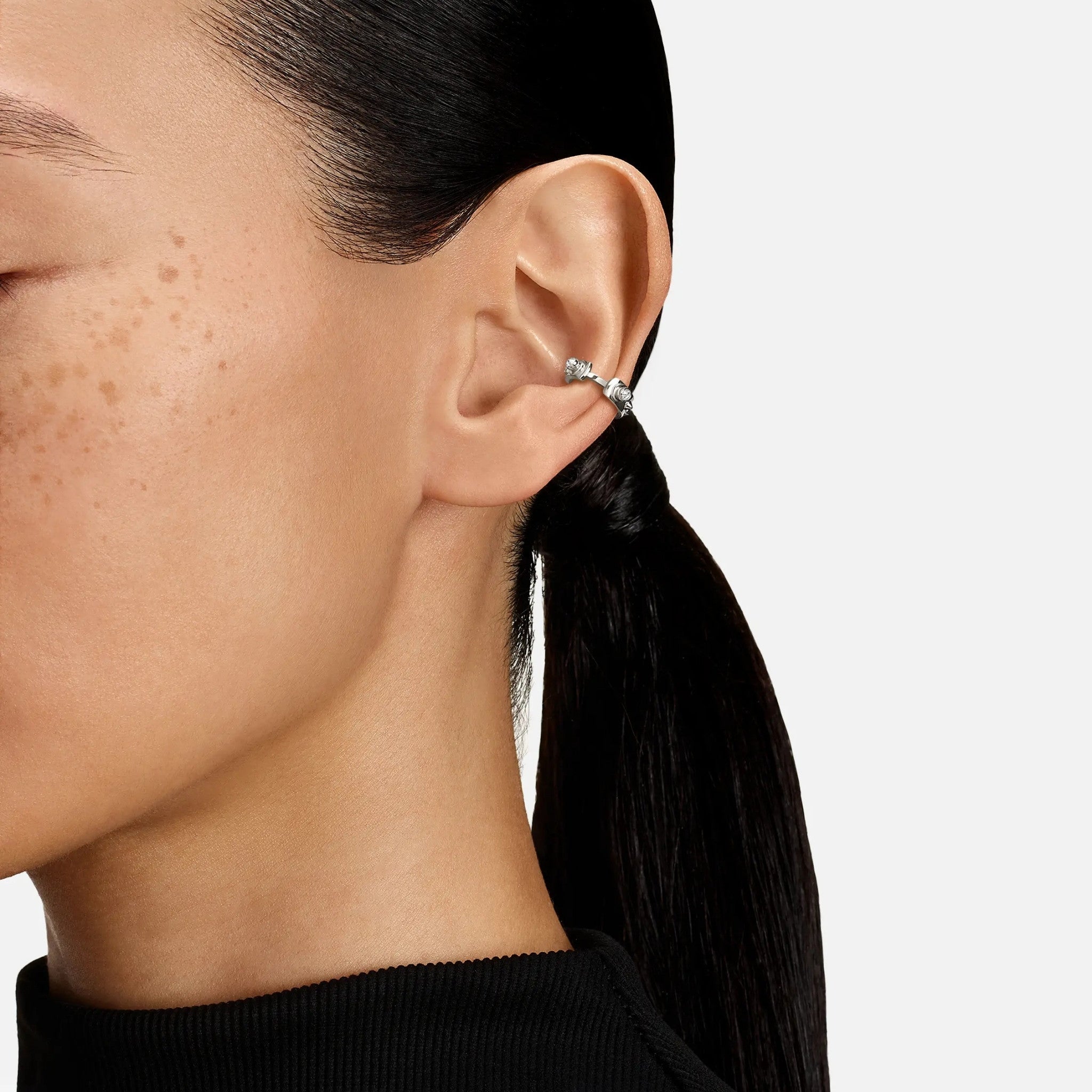 Brunch in NY Ear Cuff in White Gold