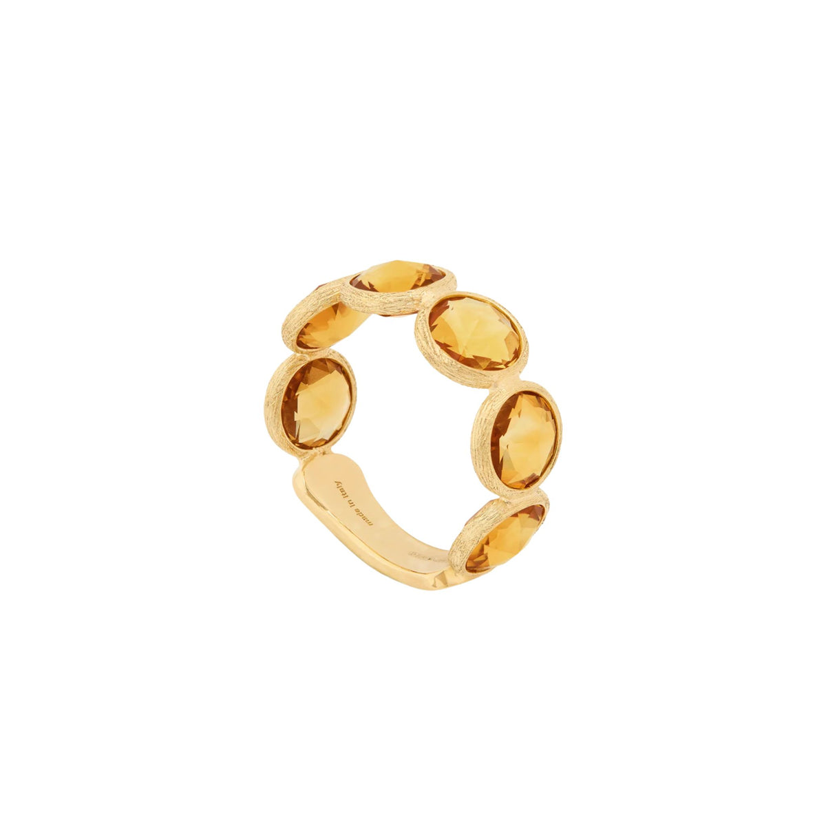 Jaipur Color Citrine Ring in Yellow Gold