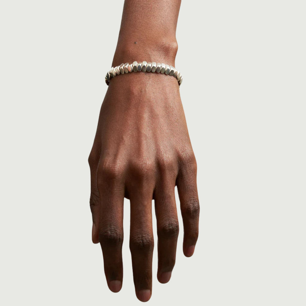 Jade Bracelet in Sterling Silver
