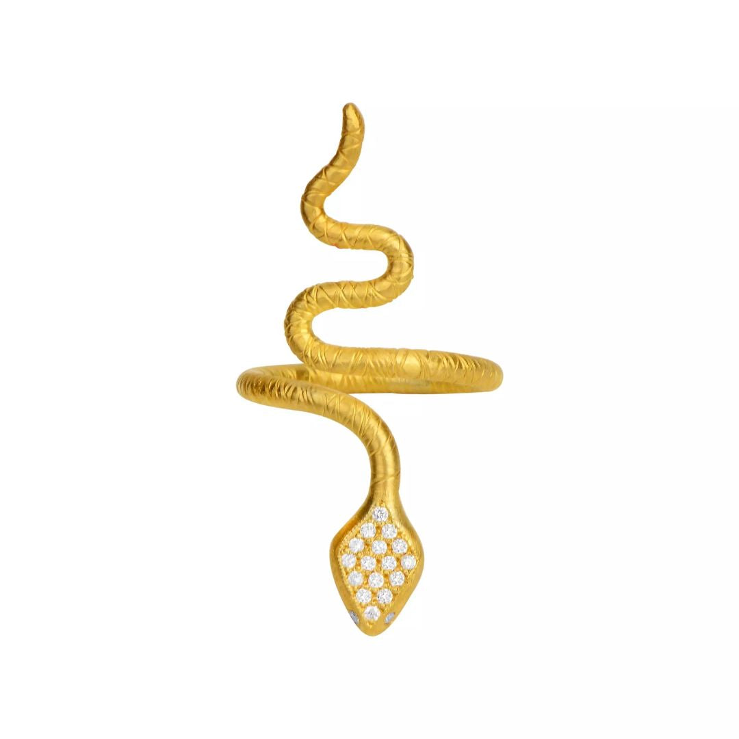 Snake Ring in Yellow Gold