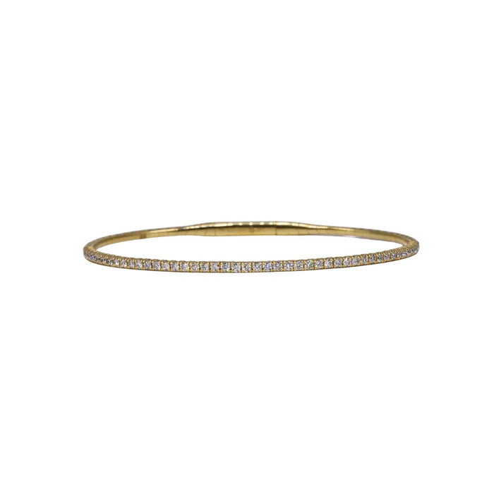 Diamond Flexible Bracelet in Yellow Gold