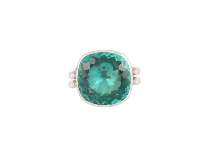 Sapphire Center Stone Cocktail Ring in Couture Silver
