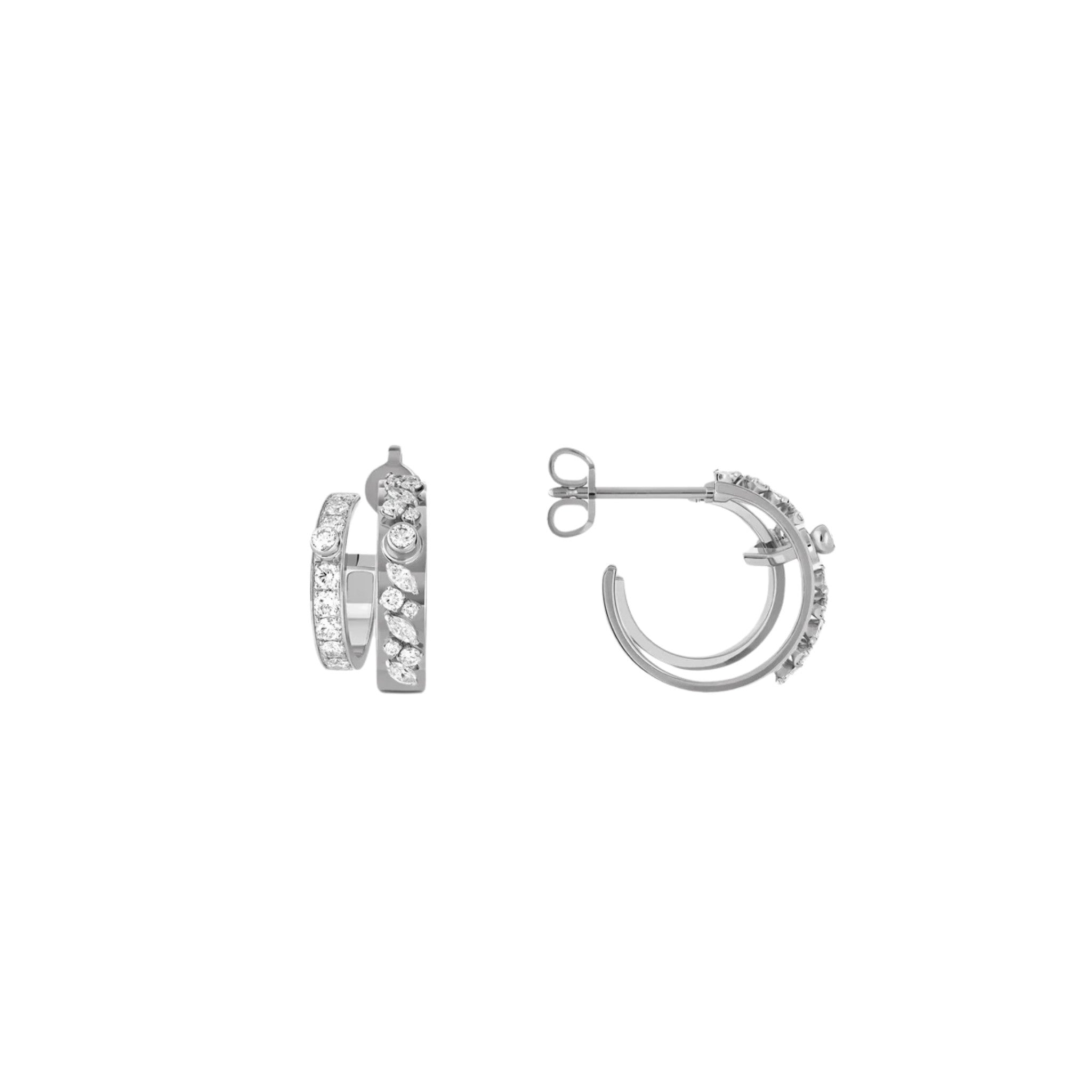 Under The Stars Mood Hoops in White Gold
