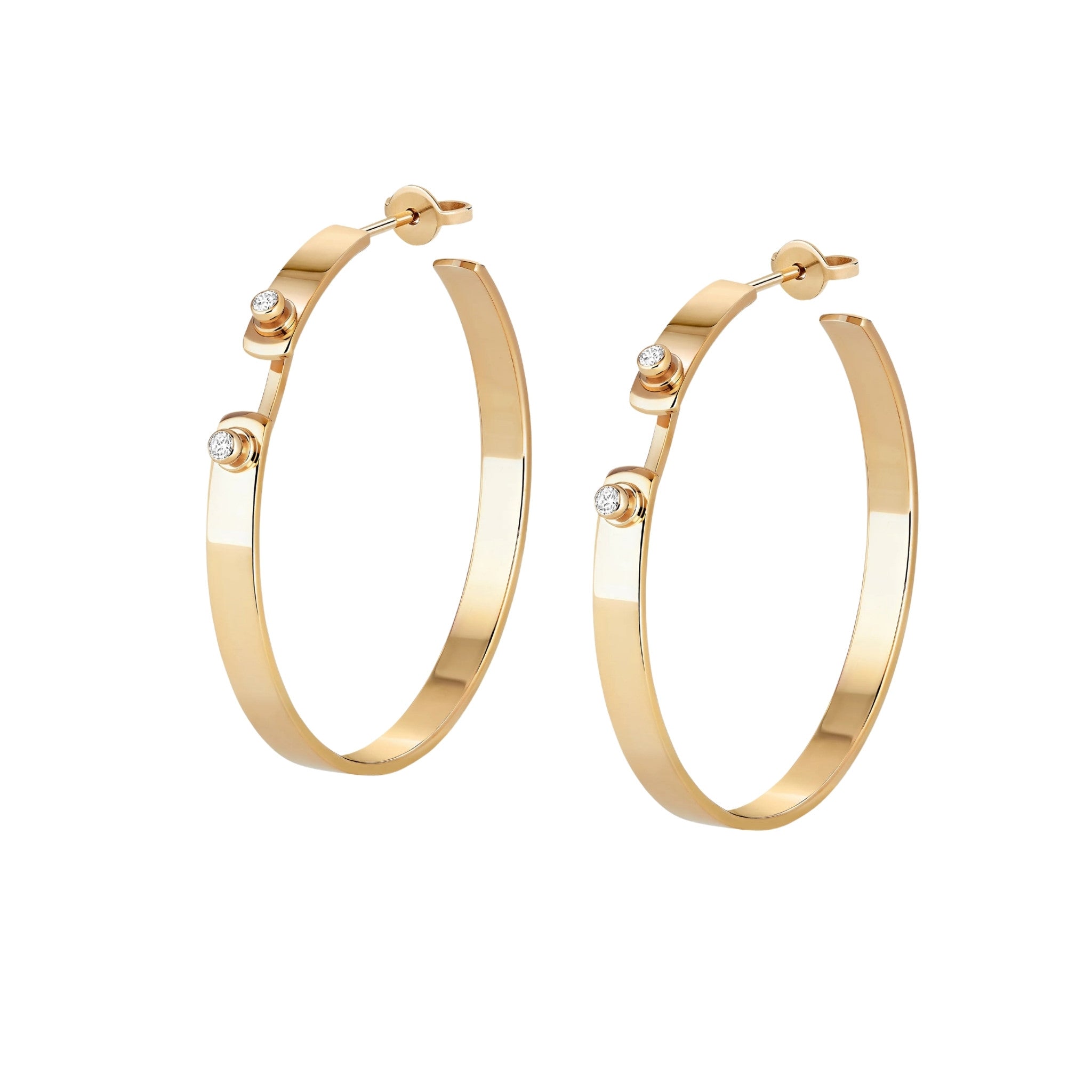 Monday Morning Mood Hoops in Yellow Gold