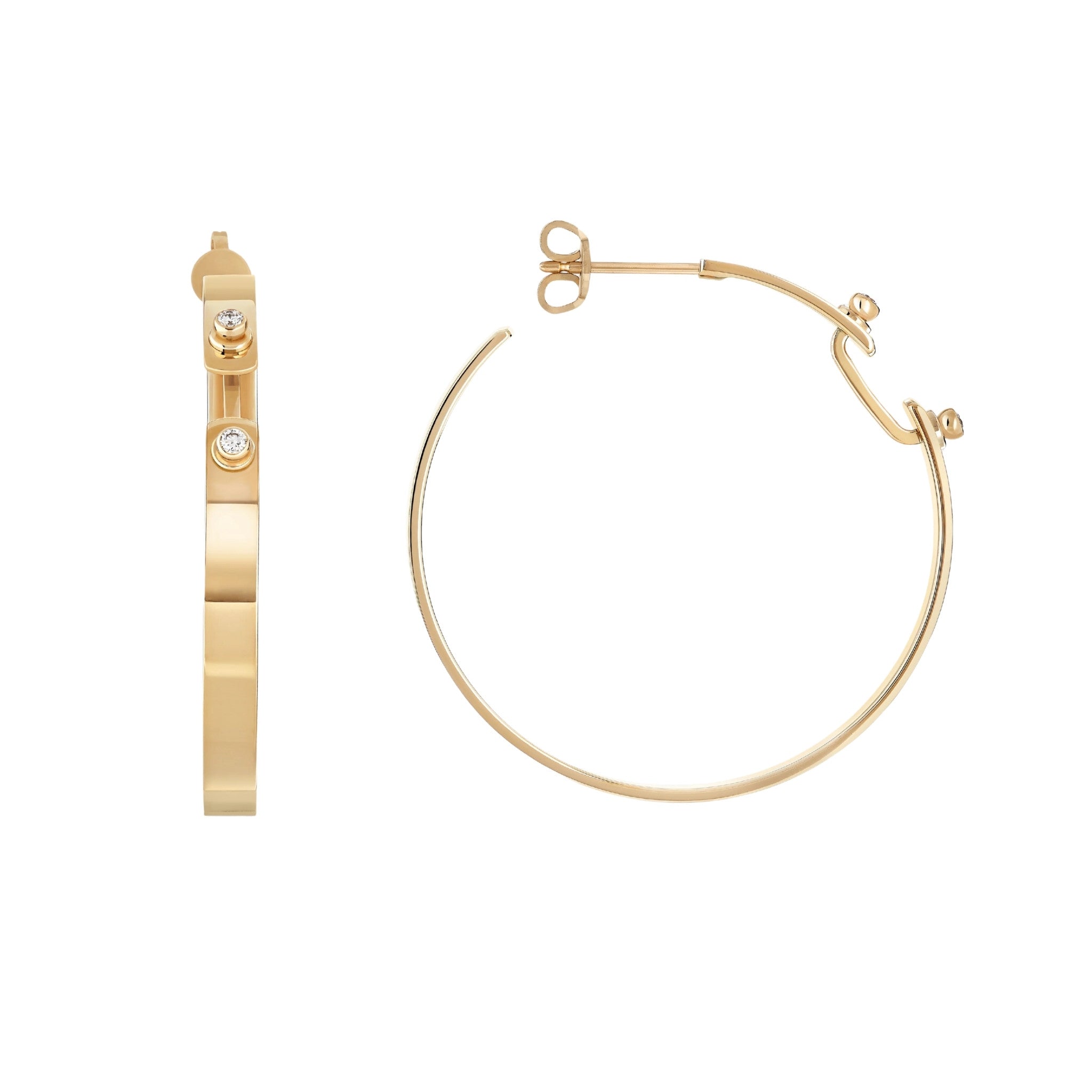 Monday Morning Mood Hoops in Yellow Gold