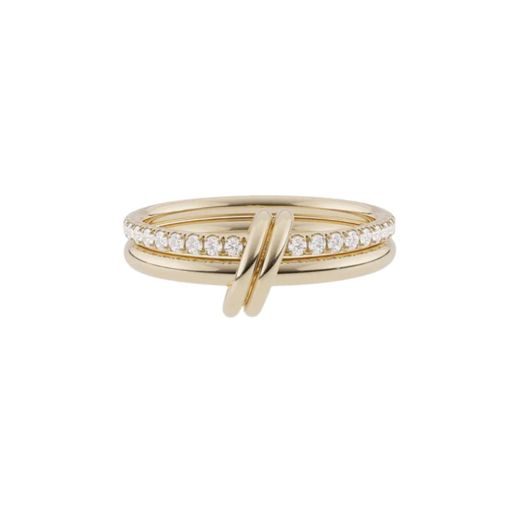 Ceres Deux Stack in Yellow Gold