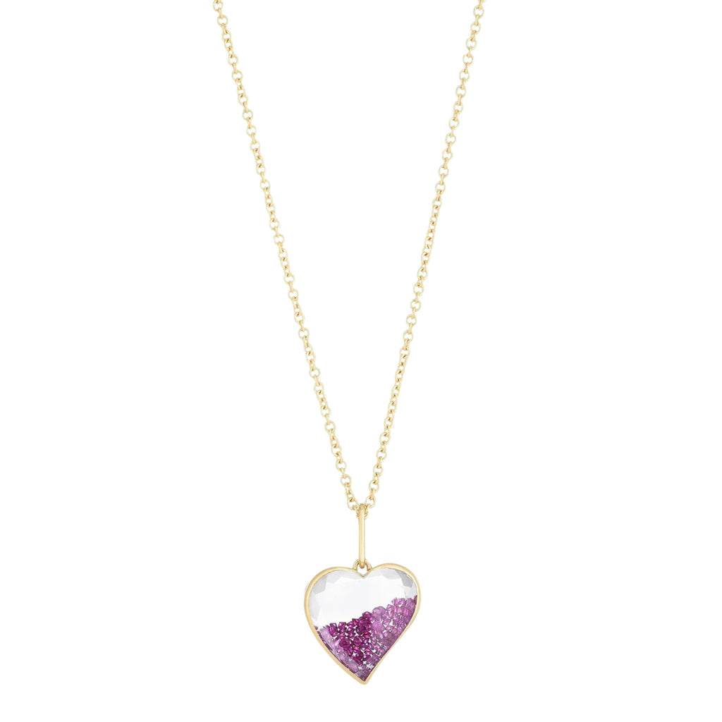 Afago Heart Pendant in Yellow Gold