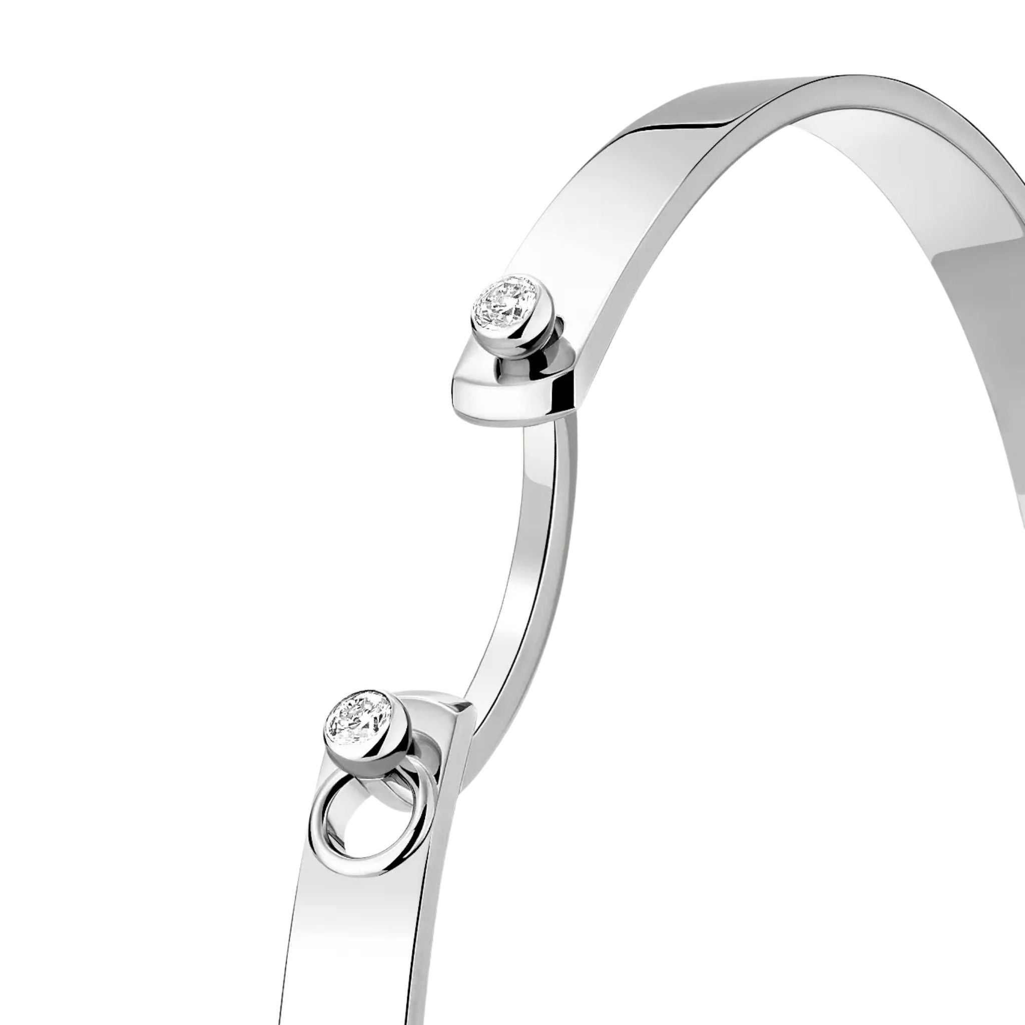 Monday Morning Mood Bangle in White Gold