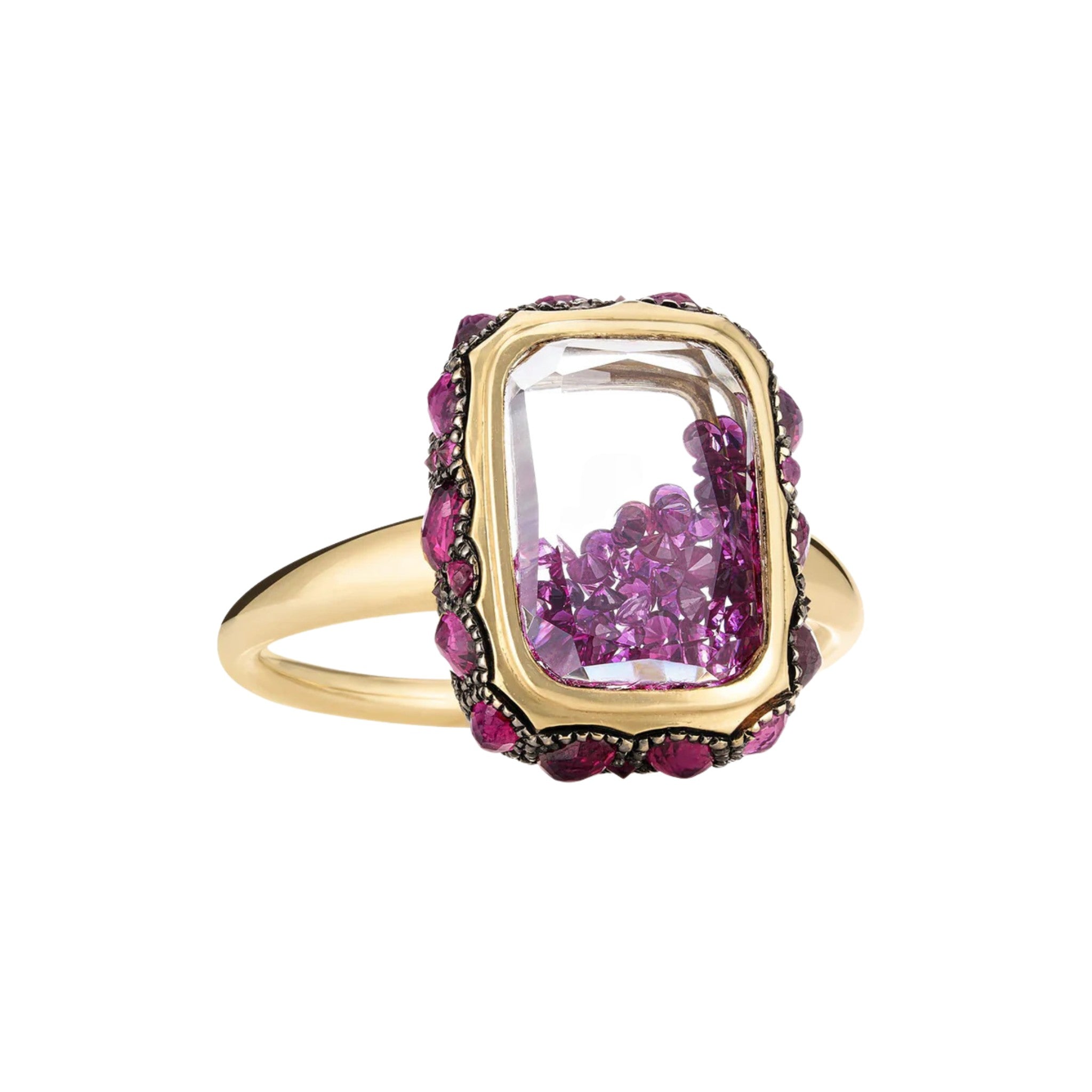 Petite Antique Ruby Ring in Yellow Gold