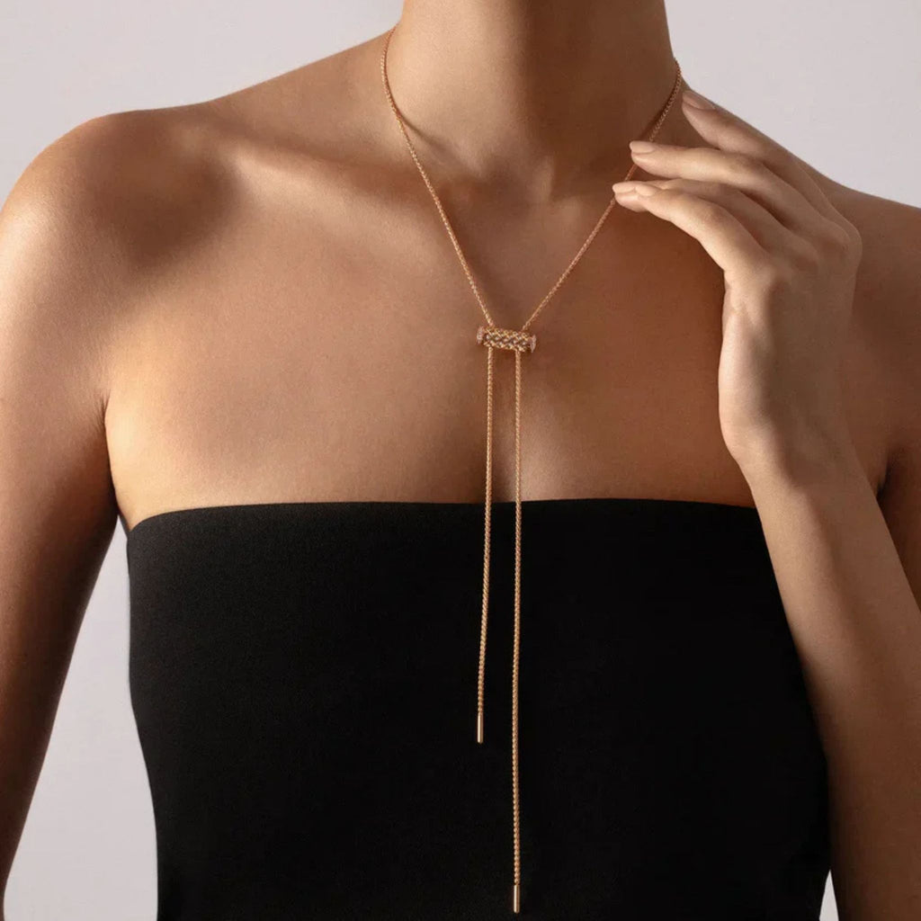 GM Latch Chain in Rose Gold