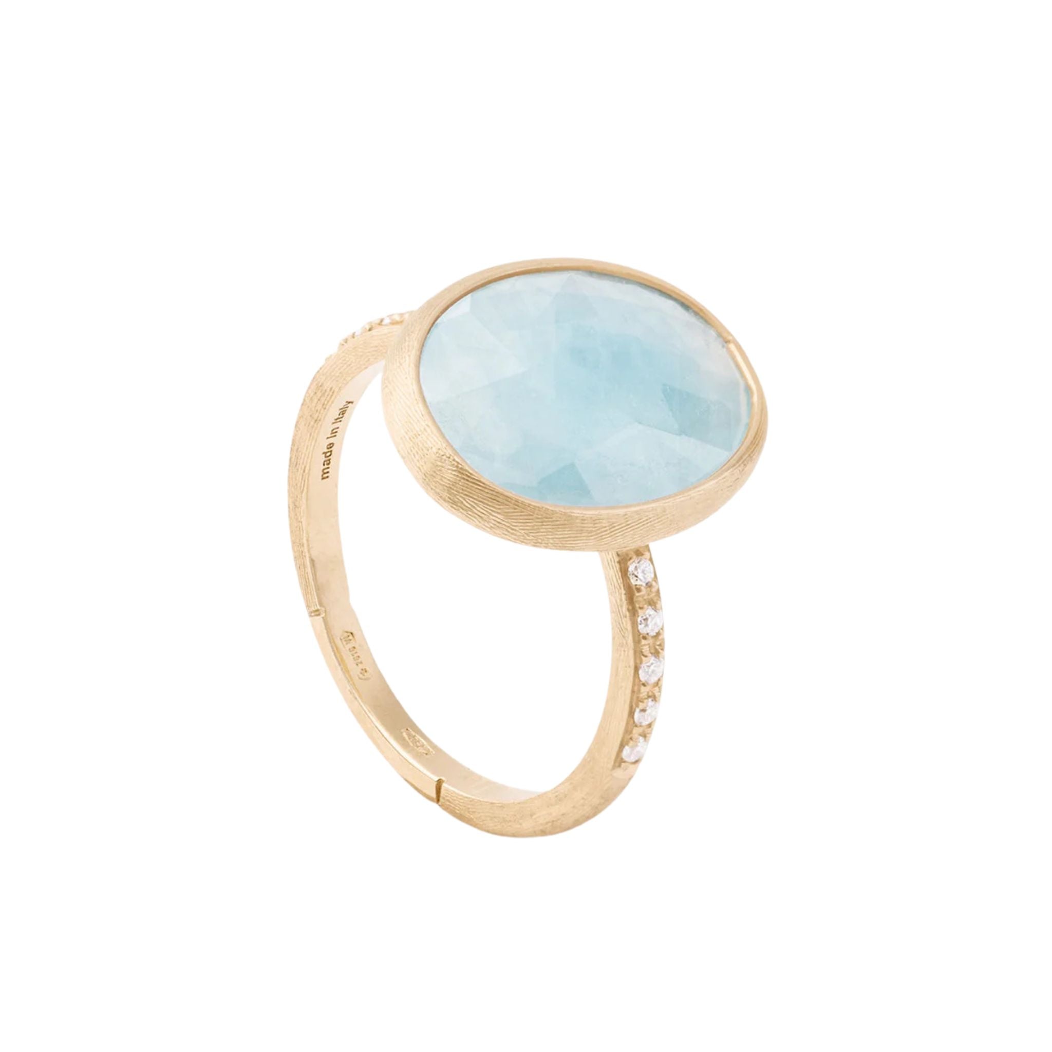 Siviglia Aquamarine Ring in Yellow Gold