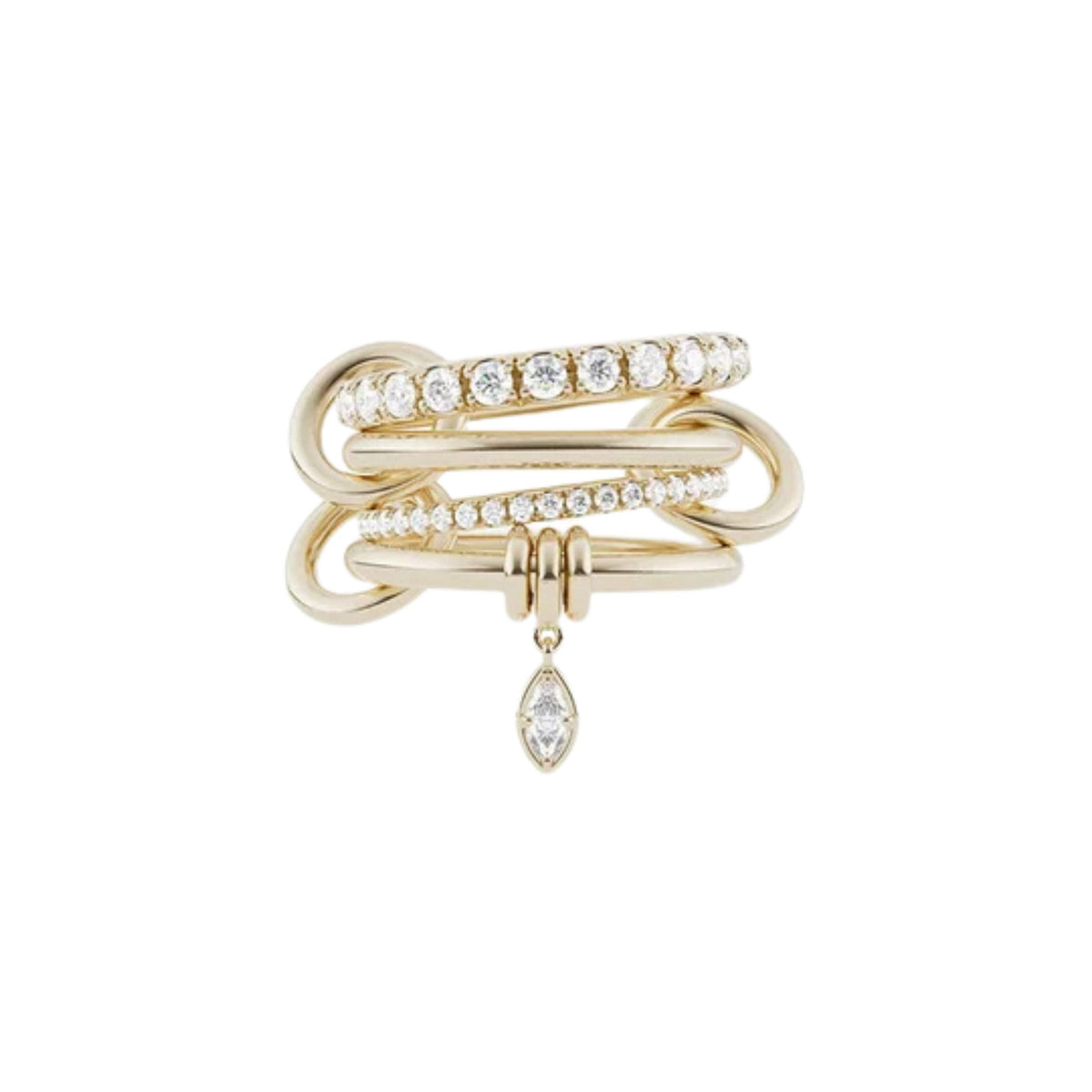 Inara Marquise Stack in Yellow Gold