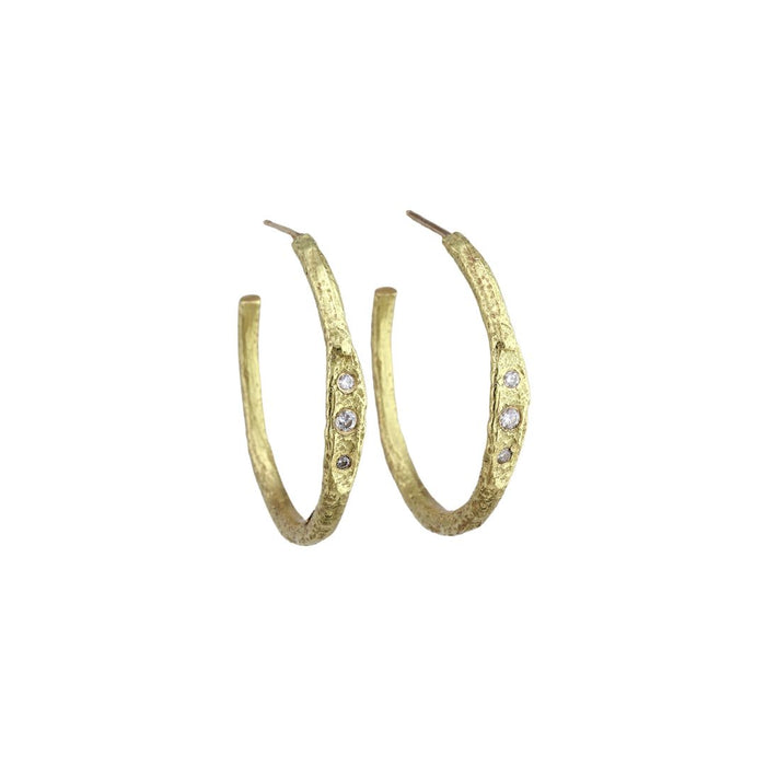 Gretchen Hoops in Yellow Gold