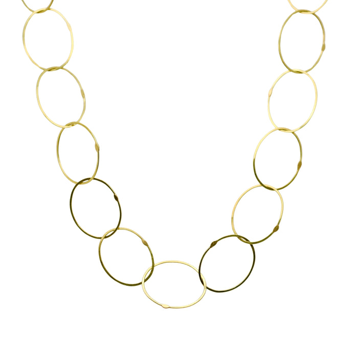 Oval Link Chain in Yellow Gold