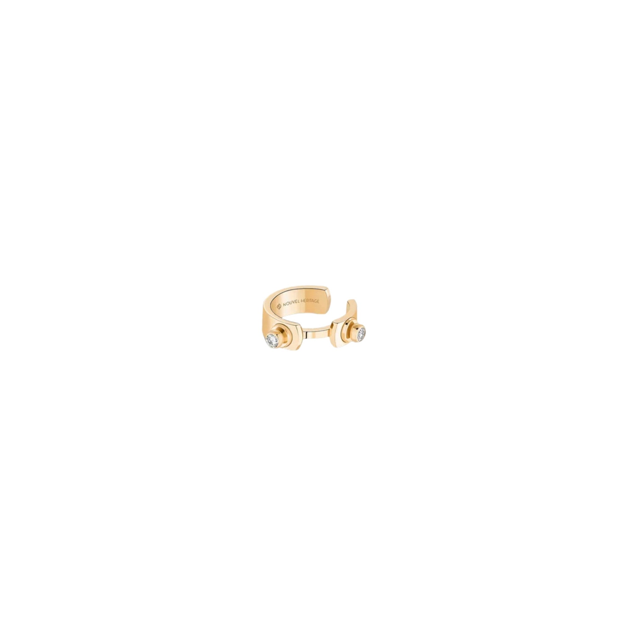 Monday Morning Diamond Ear Cuff in Yellow Gold