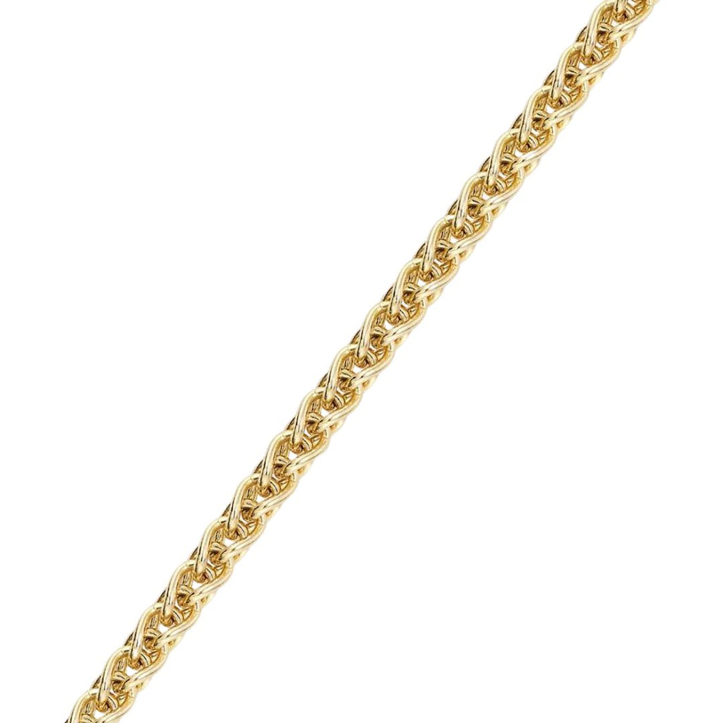 Large Wheat Chain in Yellow Gold