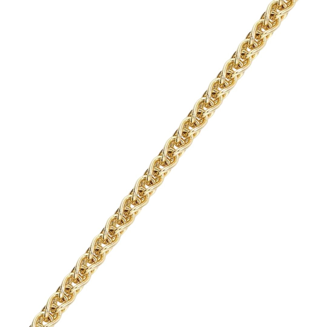Large Wheat Chain in Yellow Gold