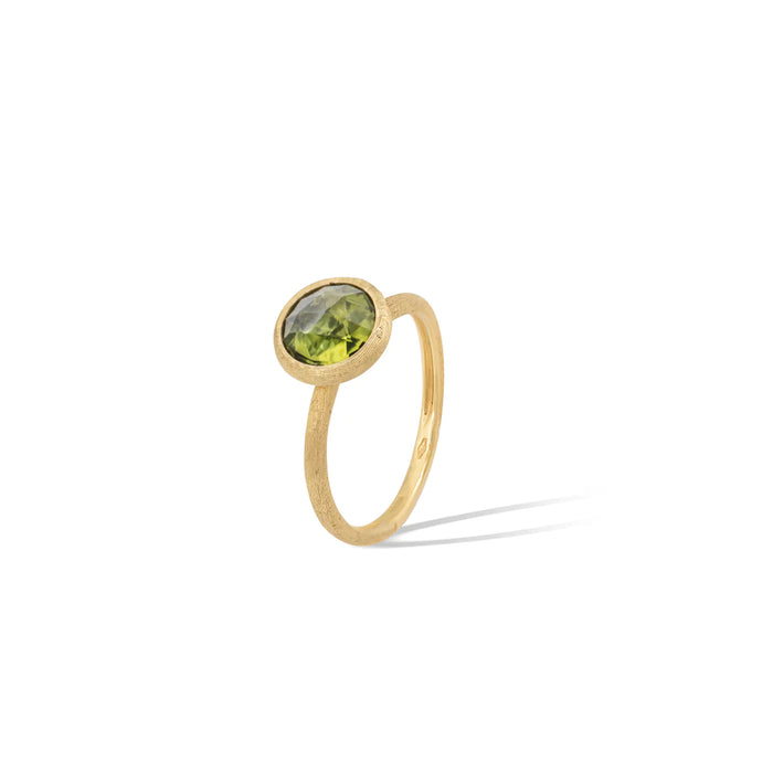 Jaipur Peridot Stackable Ring in Yellow Gold