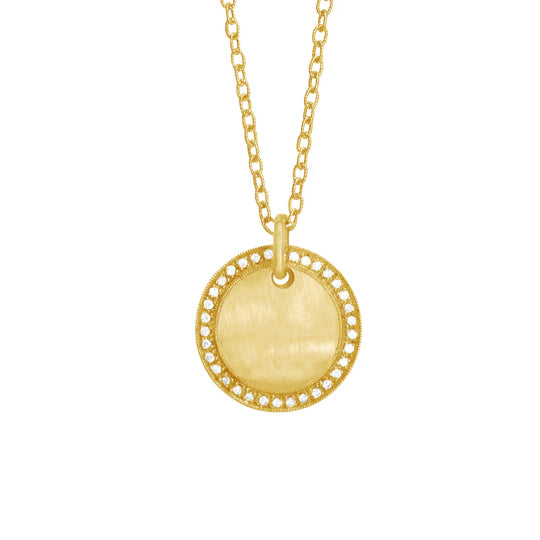 Akari Diamond Pendant in Yellow Gold