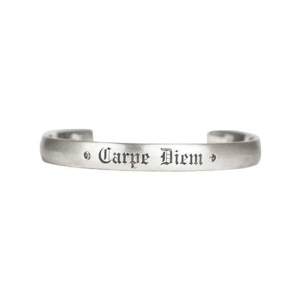 Ari Petite "Carpe Diem" Cuff in Vintage Sterling Silver