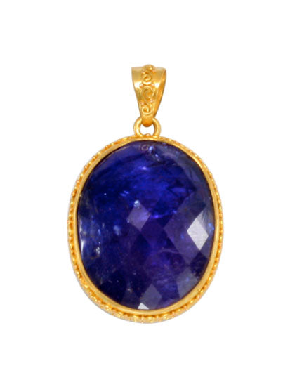 Tanzanite Pendant in Yellow Gold