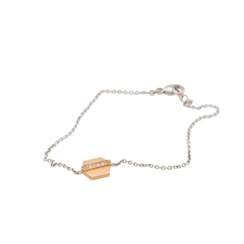 Maya Rose Gold Bracelet White Gold Chain
