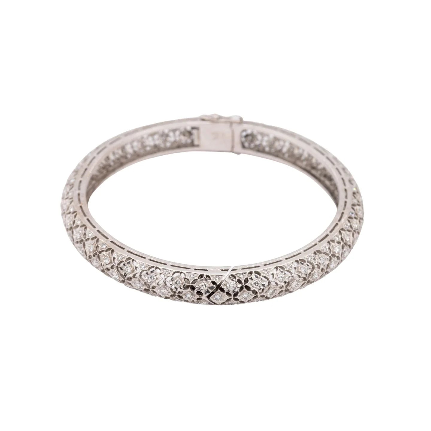 Vintage White Diamond Bangle