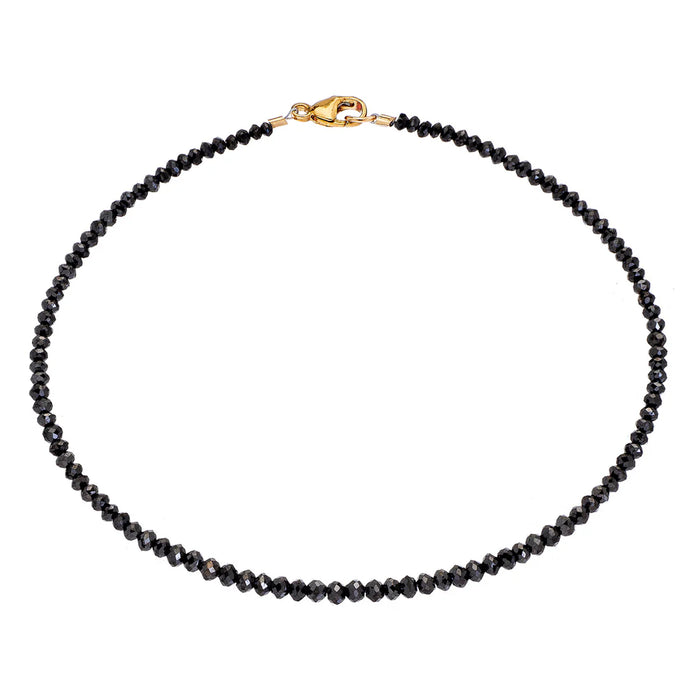 Noir Small Black Diamond Bracelet in Yellow Gold