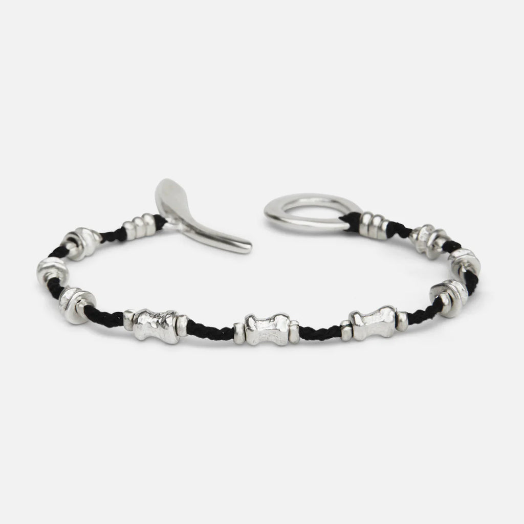 Buddha Beads Bracelet in Sterling Silver