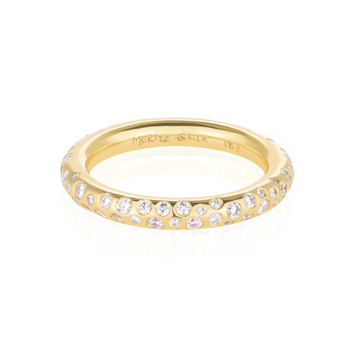 Circo Pave Band in Yellow Gold
