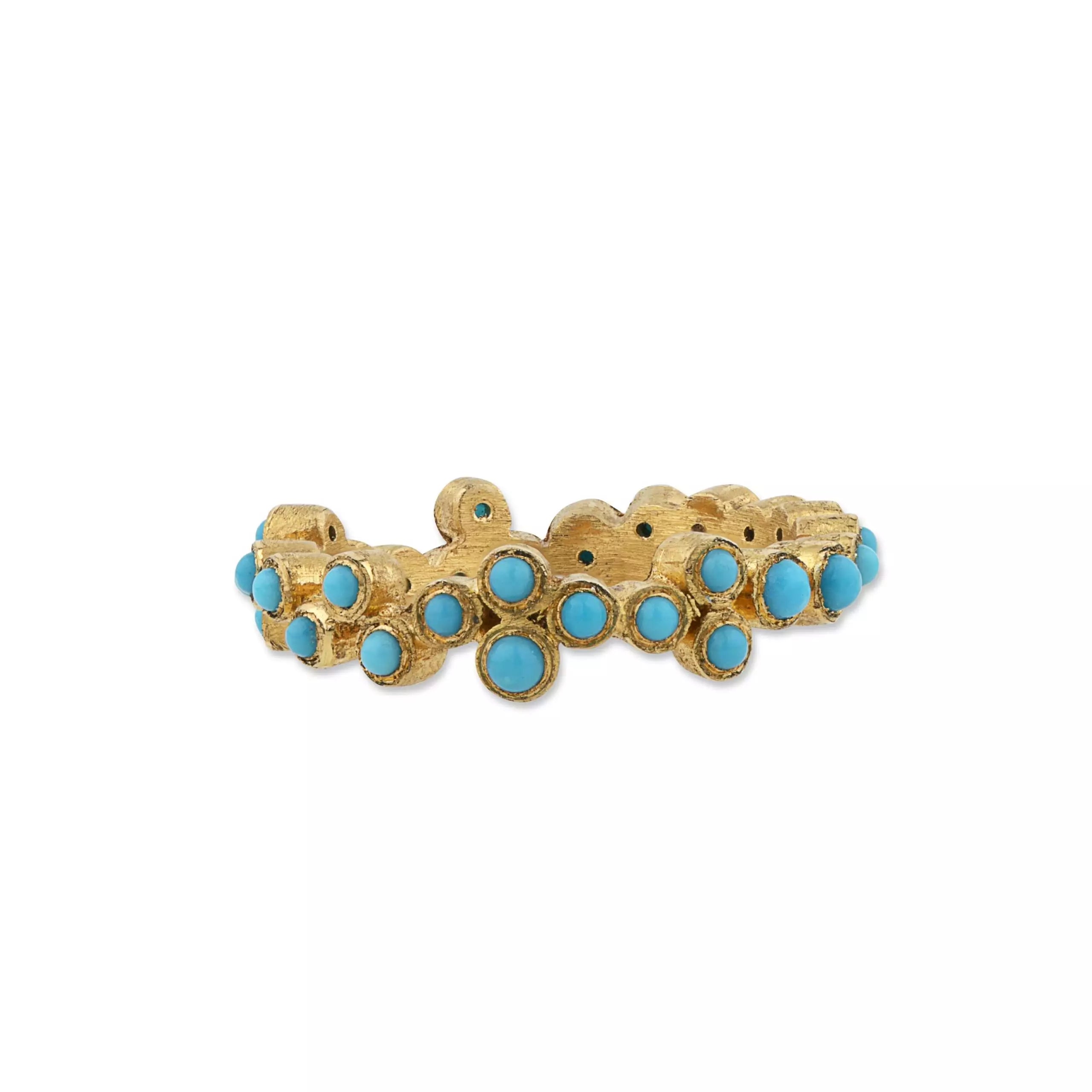 Dylan Turquoise Ring in Yellow Gold