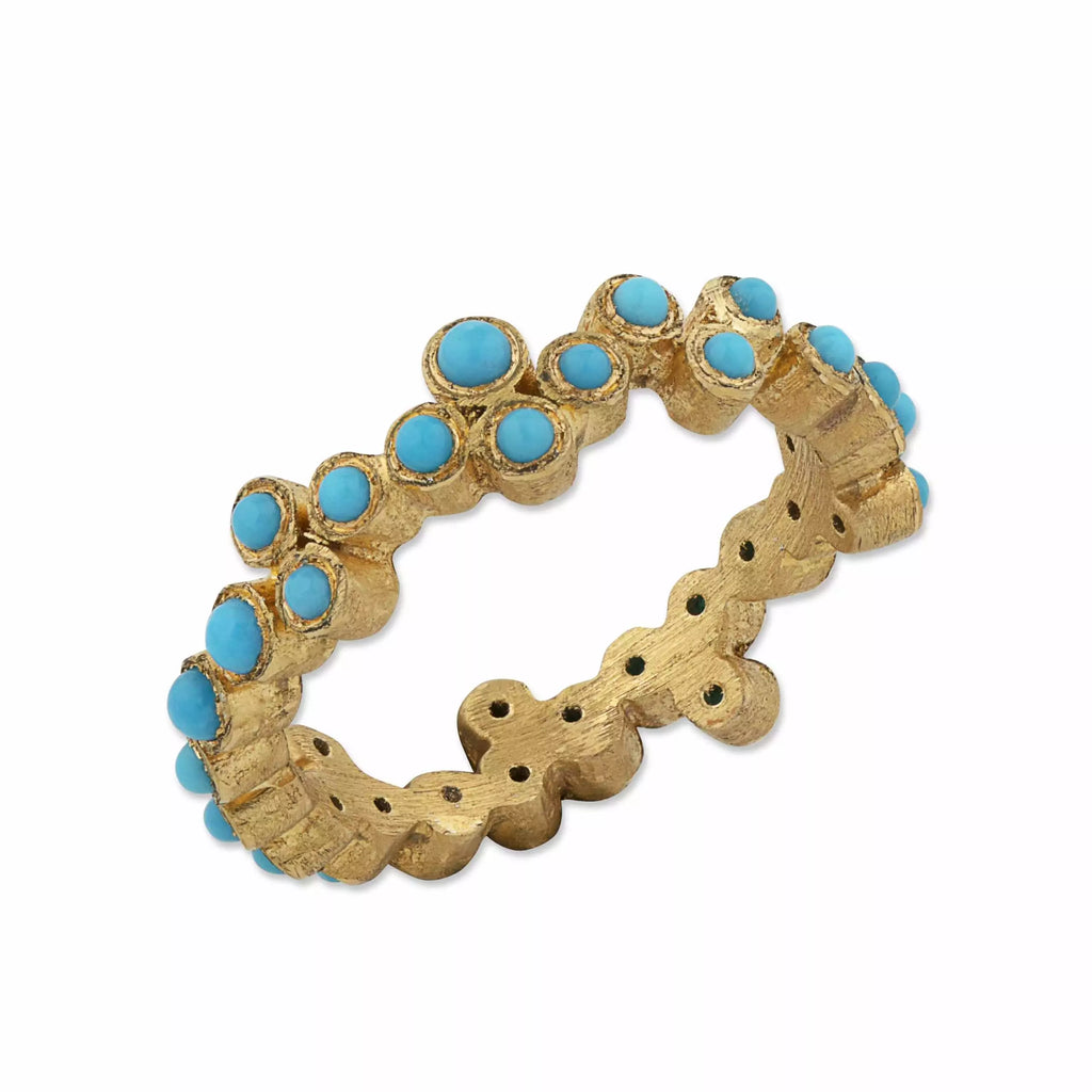 Dylan Turquoise Ring in Yellow Gold