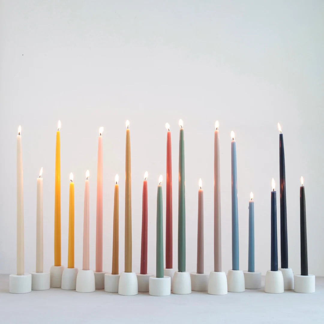 Dipped 18" Candles in Parchment