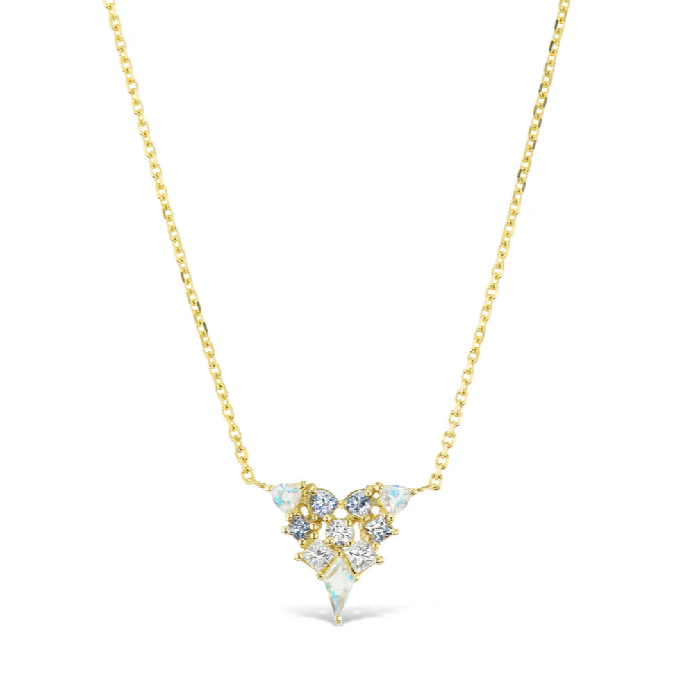 Dust Cluster Necklace in Yellow Gold