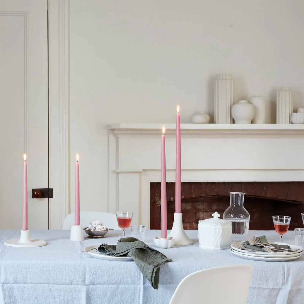 Dipped 18" Candles in Petal