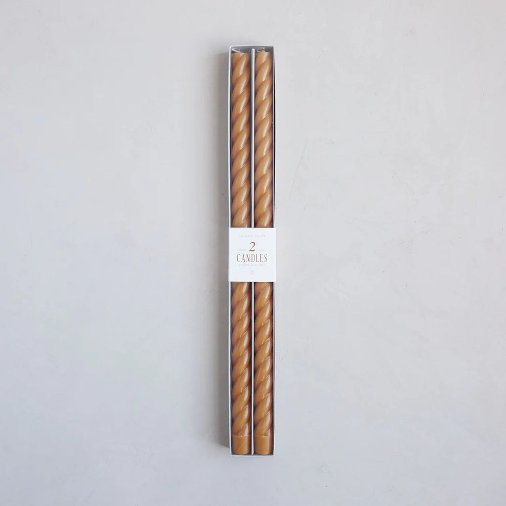 Fancy 18" Taper Candles in Miel