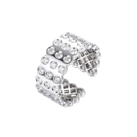 LEGGO 2.0 Large All Around Diamond Ring in Yellow Gold