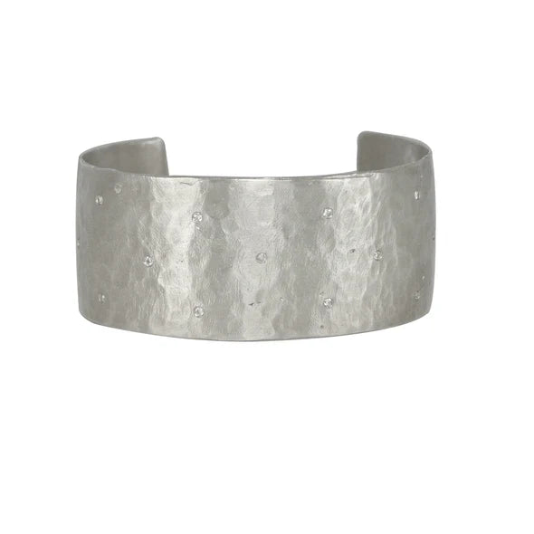 Hami Wide Small Cuff in Vintage Finish Sterling Silver