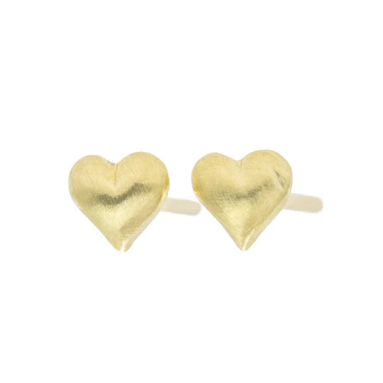 Golden Love Studs in Yellow Gold