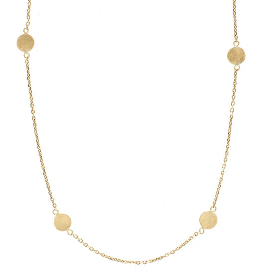 Sunshine Station Necklace in Yellow Gold