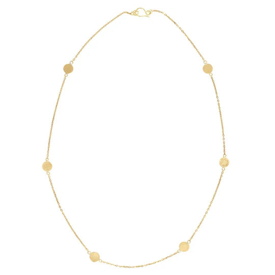 Sunshine Station Necklace in Yellow Gold