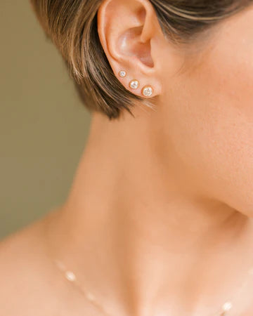 Radiance Diamond Studs in Yellow Gold